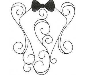 Stickdatei - Brautkleid